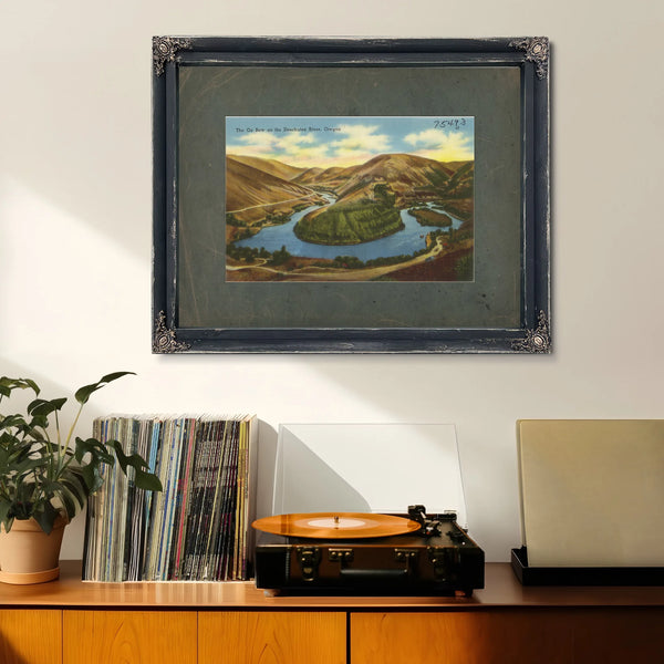 The Ox Bow On The Deschutes River Oregon — vintage wall art by Bella Frye