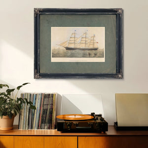 Clipper Ship Arizona 1227 Tons Register — Framed Wall Art Room View | Bella Frye