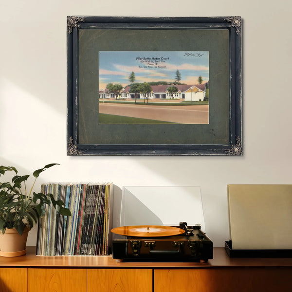 Pilot Butte Motor Court — vintage wall art by Bella Frye