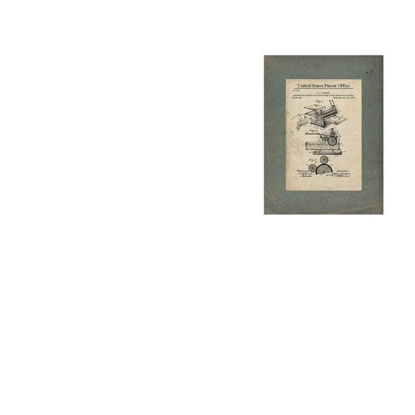 The Cutting Edge Loewenthals Parallel Shears Patent — Framed Wall Art Room View | Bella Frye