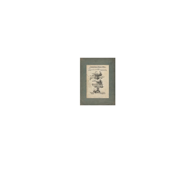 The Cutting Edge Loewenthals Parallel Shears Patent — Framed Wall Art Room View | Bella Frye