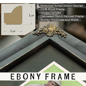 E98 Set of 3 Cy Young Green 53c13 — Framed Wall Art Room View | Bella Frye