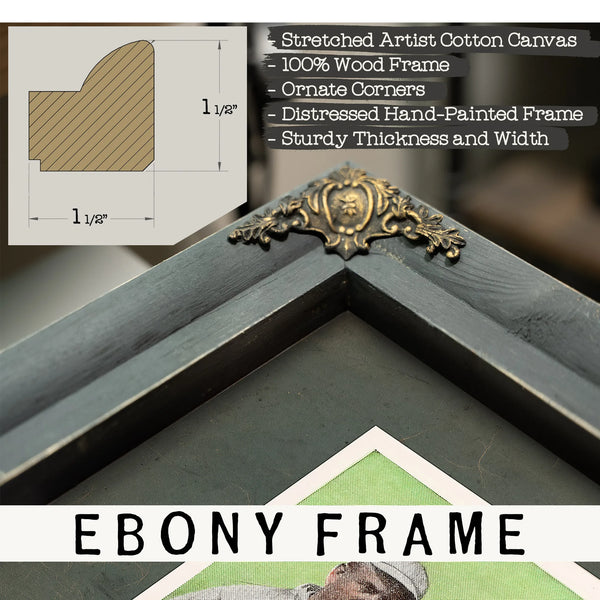 E98 Set of 3 Cy Young Green 53c13 — Framed Wall Art Room View | Bella Frye