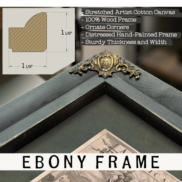 America 1671 — Framed Wall Art Room View | Bella Frye