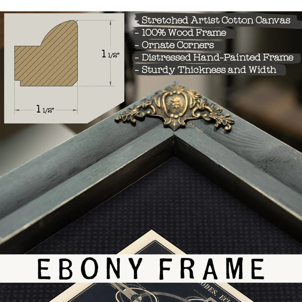 The Celestial Mechanics of Shadow and Light — Part A — Framed Wall Art Room View | Bella Frye
