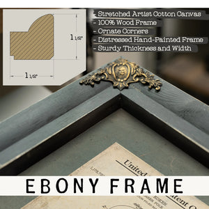 The Bloodletters Beacon — Koken Patent Blueprint — Framed Wall Art Room View | Bella Frye