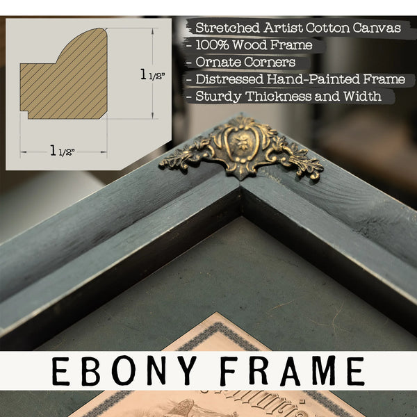 Memorial Chart 1882 — Framed Wall Art Room View | Bella Frye