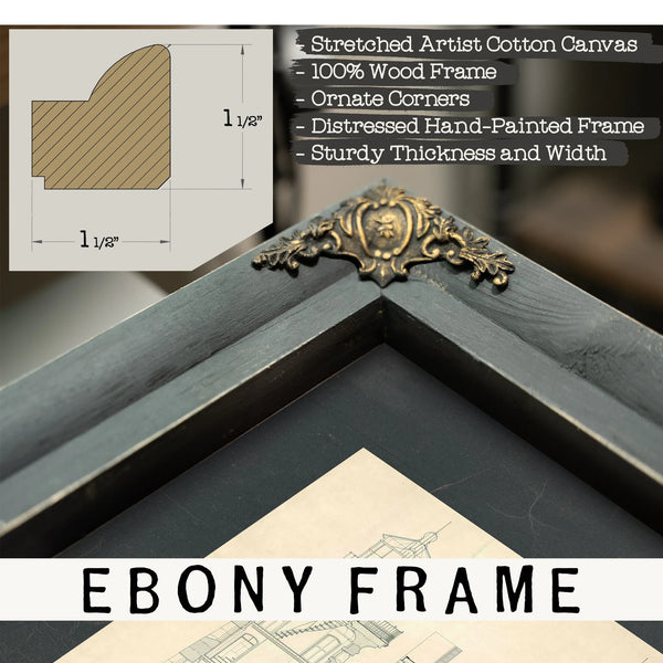 The Stone Sentinel Minots Ledge Lighthouse Engineering Diagrams — Framed Wall Art Room View | Bella Frye