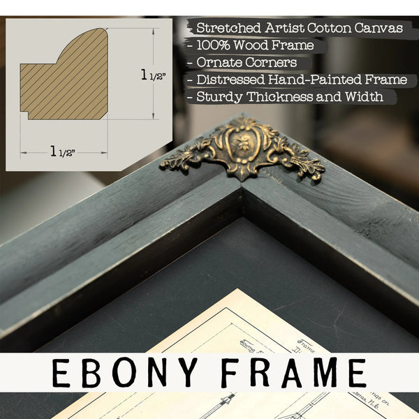 The Diamond Shoal Apparatus — Engineering Schematic for the Graveyard of the Atlantic — Framed Wall Art Room View | Bella Fry
