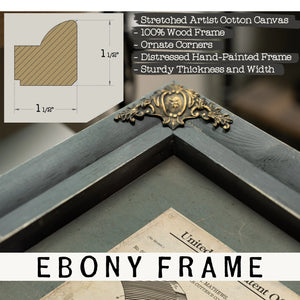 The Barbers Invention Patent Drawing of the Hair Cutters Comb — Framed Wall Art Room View | Bella Frye