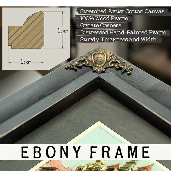 The Gilded Balconies of Mott Street — Framed Wall Art Room View | Bella Frye