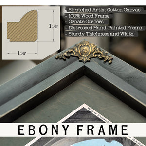 Cathedral of Commerce Through the Archway of Power — Framed Wall Art Room View | Bella Frye