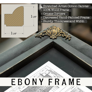 The Sunken Chamber Baltimore Caisson Engineering Blueprint — Framed Wall Art Room View | Bella Frye