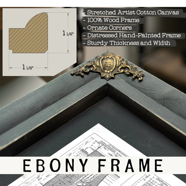 The Sunken Chamber Baltimore Caisson Engineering Blueprint — Framed Wall Art Room View | Bella Frye