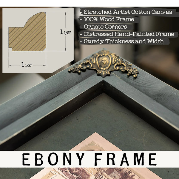 Assorted Frontier Scenes 1893 — Framed Wall Art Room View | Bella Frye