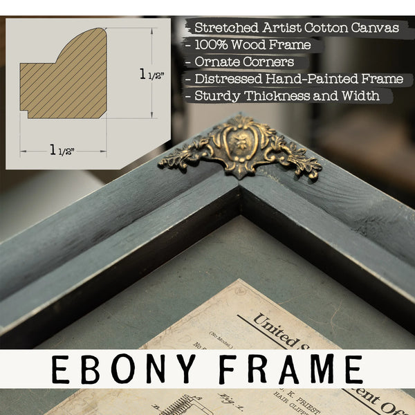 The Barbers Instrument Patent No. 51619 — Framed Wall Art Room View | Bella Frye
