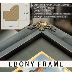 Manhattan Rising a Gilded View From the Park — Framed Wall Art Room View | Bella Frye