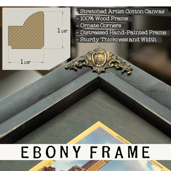Manhattan Rising a Gilded View From the Park — Framed Wall Art Room View | Bella Frye