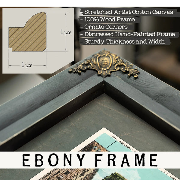 The Bronze Sentinel of Fifth Avenue — Framed Wall Art Room View | Bella Frye