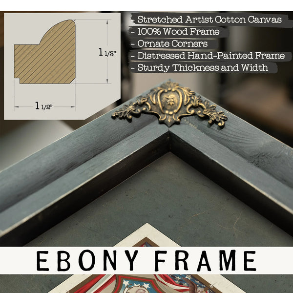 Us Shield of Honor 19th Century — Framed Wall Art Room View | Bella Frye