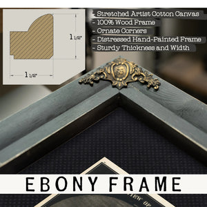 The Dark Side Revealed Smith's Lunar Shadow Study — Framed Wall Art Room View | Bella Frye