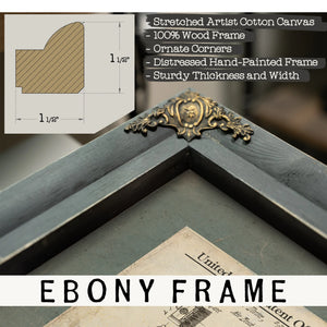 The Divine Instrument Patent No. 14125 — Framed Wall Art Room View | Bella Frye
