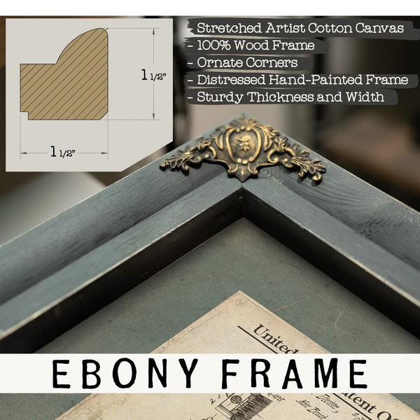 The Divine Instrument Patent No. 14125 — Framed Wall Art Room View | Bella Frye