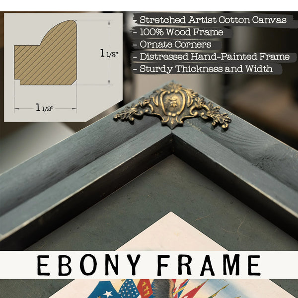 Centennial 1776 1876 1876 — Framed Wall Art Room View | Bella Frye