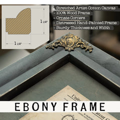 The Crown Cork Conspiracy Painters Revolutionary Seal — Verdigris Framed Canvas Print | Bella Frye