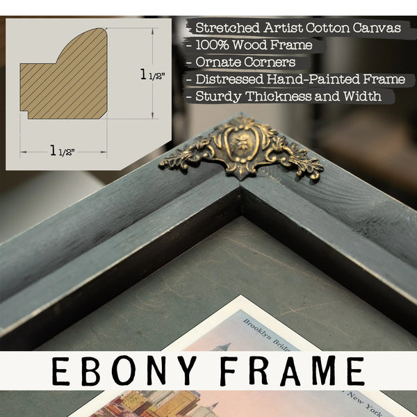 The Iron Gateway Brooklyn Bridge Crossing — Framed Wall Art Room View | Bella Frye