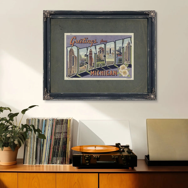 Michigan Detroit — Framed Wall Art Room View | Bella Frye
