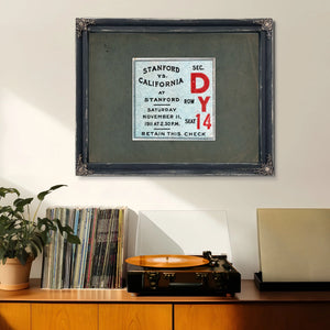 Ticket 1911 Big Game — Framed Wall Art Room View | Bella Frye