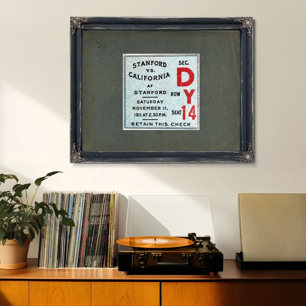 Ticket 1911 Big Game — Framed Wall Art Room View | Bella Frye