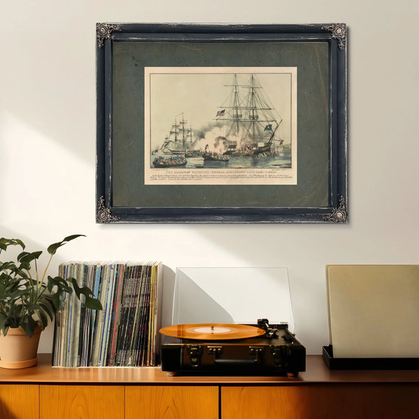 American Privateer General Armstrong Capt Sam C Reid — Framed Wall Art Room View | Bella Frye