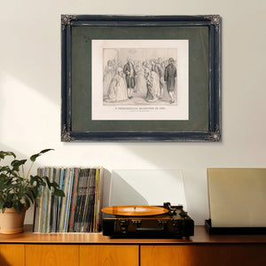 a Presidential Reception in 1789 by General and Mrs Washington 1876 — Framed Wall Art Room View | Bella Frye
