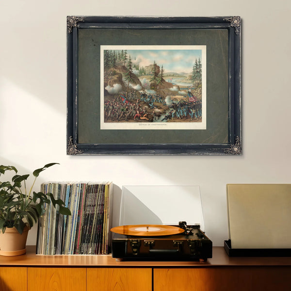 Battle of Chattanoogagen Thomas Charge Near Orchard Knob Nov 24 1863parts Ao — Framed Wall Art Room View | Bella Frye
