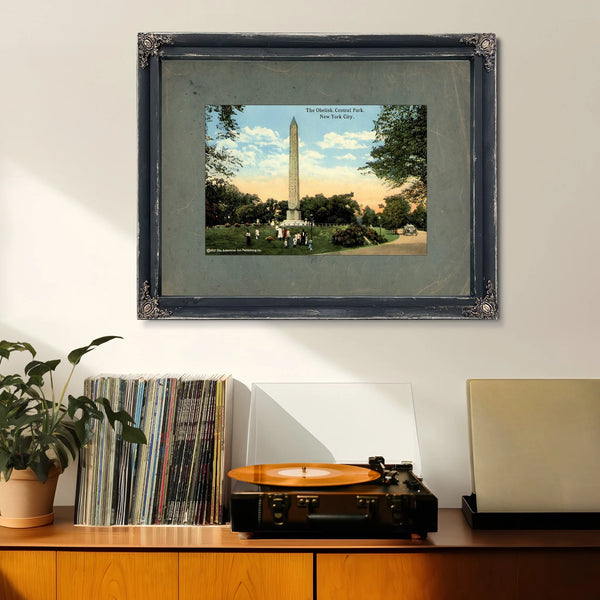 Cleopatras Needle the Egyptian Enigma in the American Garden — Framed Wall Art Room View | Bella Frye