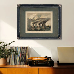 Capture of Fort Henry by Us Gun Boats Under the Command of Flag Officer Foot — Framed Wall Art Room View | Bella Frye