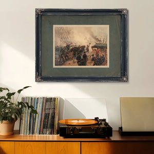 Kearsarce and Alabama 1887 — Framed Wall Art Room View | Bella Frye