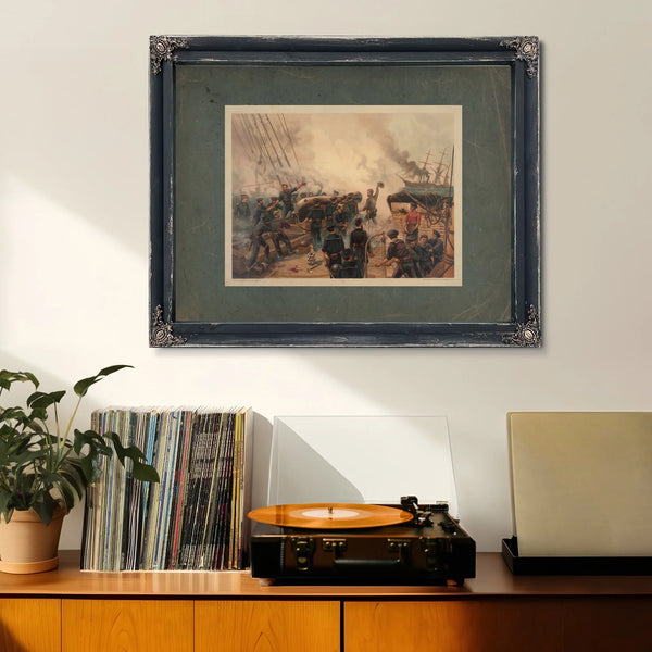 Kearsarce and Alabama 1887 — Framed Wall Art Room View | Bella Frye
