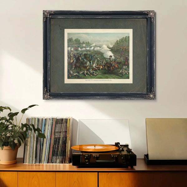 Battle of Opequan or Winchester Vasept 19 1864union_ Gen Sheridan Conf Gen E — Framed Wall Art Room View | Bella Frye