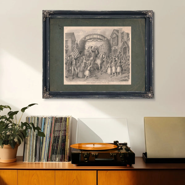 George Washington Entering Trenton 1789 197 — Framed Wall Art Room View | Bella Frye
