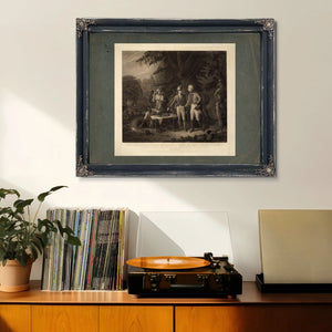 Gen Marion in His Swamp Encampment Inviting a British Officer to Dinner 184 — Framed Wall Art Room View | Bella Frye