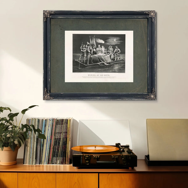 Burial of Desoto 1876 — Framed Wall Art Room View | Bella Frye