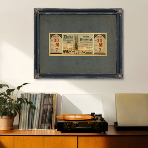 Full Ticket for the November 26 1938 Pittsburgh Versus Duke Football Game — Framed Wall Art Room View | Bella Frye