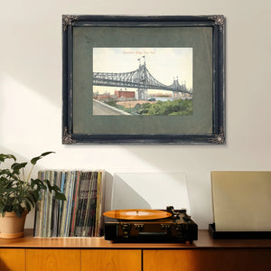The Iron Crossing at Blackwells Island — Framed Wall Art Room View | Bella Frye
