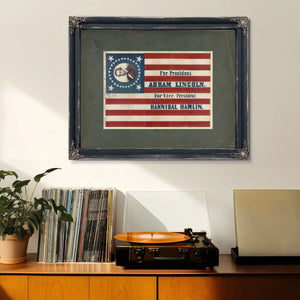 for President Abram Lincoln for Vice President Hannibal Hamlin 186 — Framed Wall Art Room View | Bella Frye