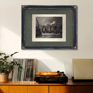 General Washington Standing With Johann De Kalb Baron Von Steuben Kazimierz — Framed Wall Art Room View | Bella Frye