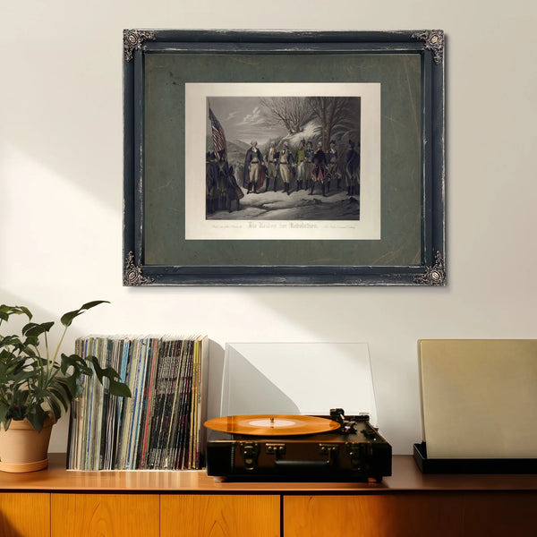 General Washington Standing With Johann De Kalb Baron Von Steuben Kazimierz — Framed Wall Art Room View | Bella Frye