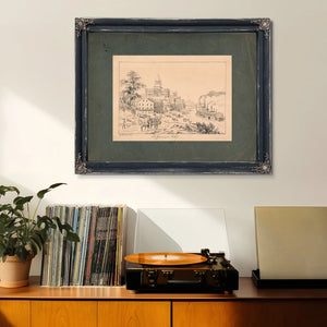 Jefferson City 1844 185 — Framed Wall Art Room View | Bella Frye